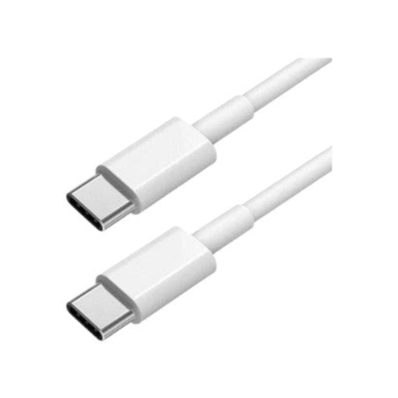 Type-C to Type-C Fast Charger with Detachable Cable – White